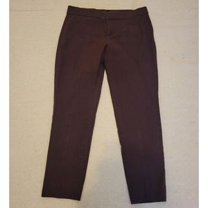 Womens Banana Republic Sloan ankle pant burgundy deep color Size 2p